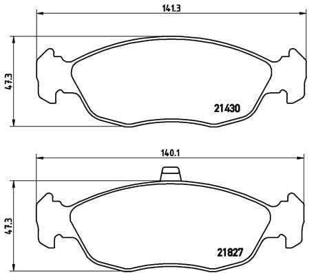 Brembo Brake Pads Front Peugeot 306 ( Set Lh&Rh) (P61051)