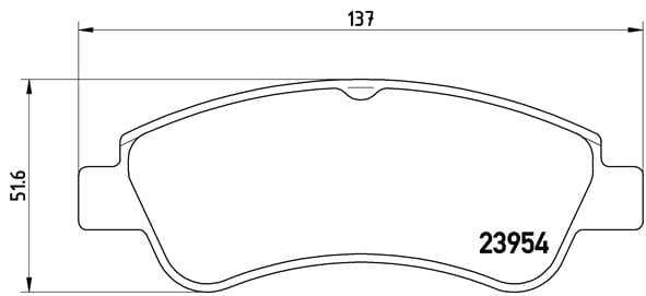 Brembo Brake Pads Front Citroen Xsara ( Set Lh&Rh) (P61066)
