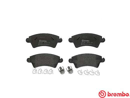 Brembo Brake Pads Front Peugeot 206 1 1.6 ( Set Lh&Rh) (P61067)