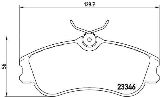 Brembo Brake Pads Front Citroen Xsara Picasso ( Set Lh&Rh) (P61069)