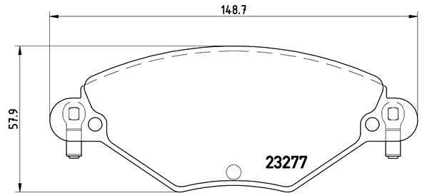 Brembo Brake Pads Front Citroen C5 2. '1 ( Set Lh&Rh) (P61071)