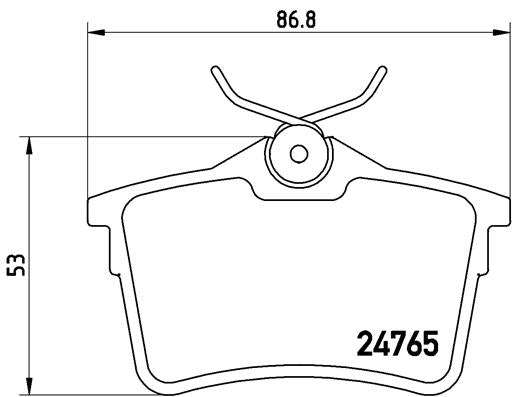 Brembo Brake Pads Rear Peugeot 308 ( Set Lh&Rh) (P61084)