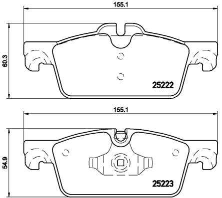 Brembo Brake Pads Front Peugeot 508 ( Set Lh&Rh) (P61112)