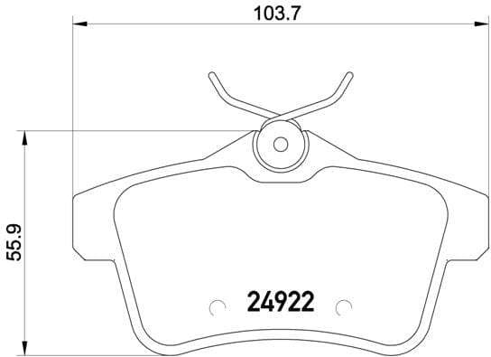 Brembo Brake Pads Rear Citroen Ds4/Ds5 ( Set Lh&Rh) (P61114)