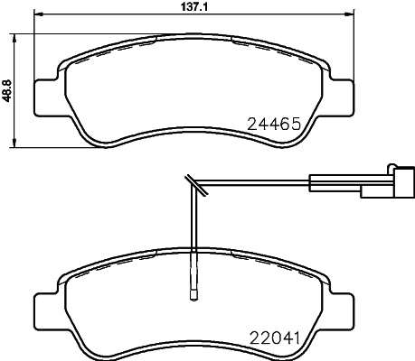 Brembo Brake Pads Rear Fiat Ducato ( Set Lh&Rh) (P61125)