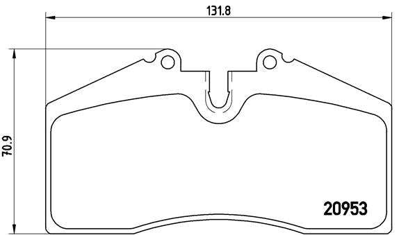 Brembo Brake Pads Fr / Rr Porsche 911 (964/ ( Set Lh&Rh) (P65005)