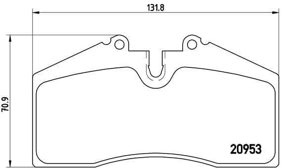 Brembo Brake Pads Fr / Rr Porsche 911 (964/ ( Set Lh&Rh) (P65005)