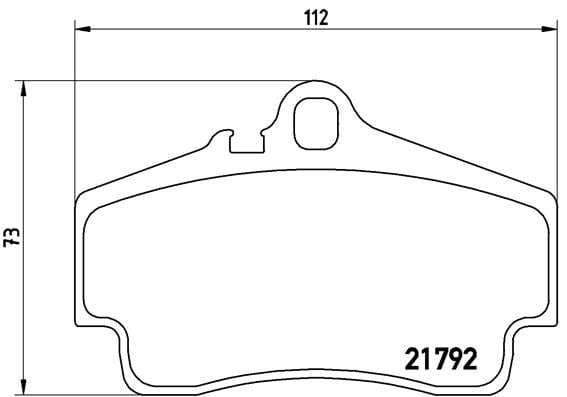 Brembo Brake Pads Rear Porsche 911/Boxst ( Set Lh&Rh) (P65008)