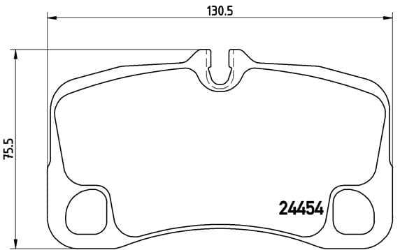 Brembo Brake Pads Rear Porsche 911 (997) ( Set Lh&Rh) (P65013)