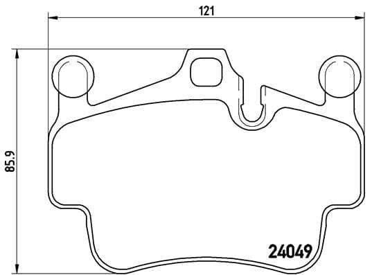 Brembo Brake Pads Fr / Rr Porsche 911 (997) ( Set Lh&Rh) (P65014)