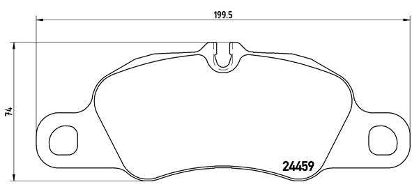 Brembo Brake Pads Front Porsche 911 (997) ( Set Lh&Rh) (P65019)