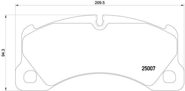 Brembo Brake Pads Front Porsche/Vw Touareg ( Set Lh&Rh) (P65021)