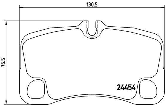 Brembo Brake Pads Rear Porsche 911 (997) ( Set Lh&Rh) (P65022)