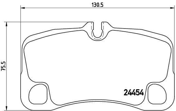 Brembo Brake Pads Rear Porsche 911 (997) ( Set Lh&Rh) (P65022)