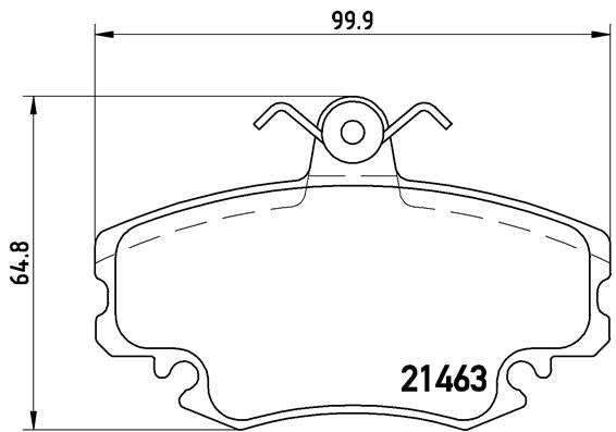 Brembo Brake Pads Front Renault Clio Megane ( Set Lh&Rh) (P68008)