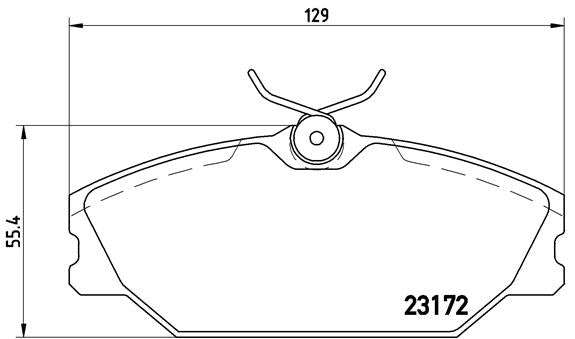 Brembo Brake Pads Front Renault Megan 1.4 ( Set Lh&Rh) (P68027)