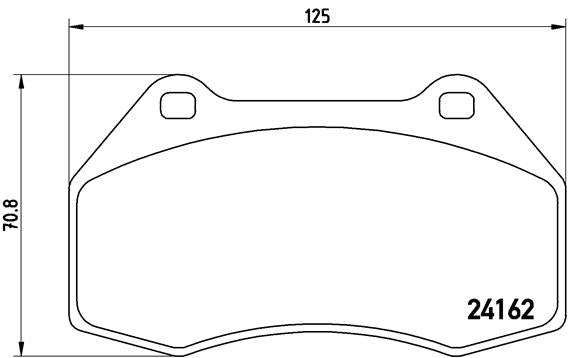 Brembo Brake Pads Front Renault Megan ( Set Lh&Rh) (P68036)