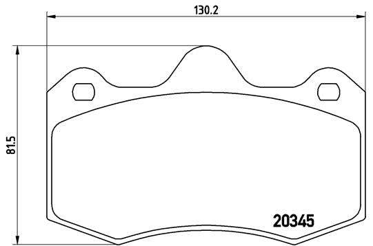 Brembo Brake Pads Front Ren Clio 2 V6 ( Set Lh&Rh) (P68051)