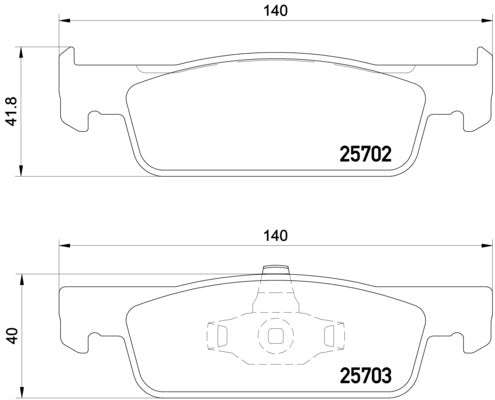 Brembo Brake Pads Front Renault Clio/ Sandero ( Set Lh&Rh) (P68059)