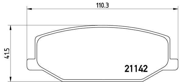 Brembo Brake Pads Front Suzuki Jimny ( Set Lh&Rh) (P79001)