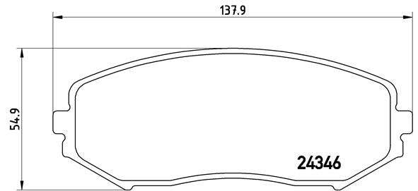Brembo Brake Pads Front Suzuki Grand Vitara ( Set Lh&Rh) (P79018)