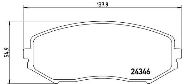 Brembo Brake Pads Front Suzuki Grand Vitara ( Set Lh&Rh) (P79018)