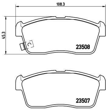 Brembo Brake Pads Front Suzuki Alto ( Set Lh&Rh) (P79020)