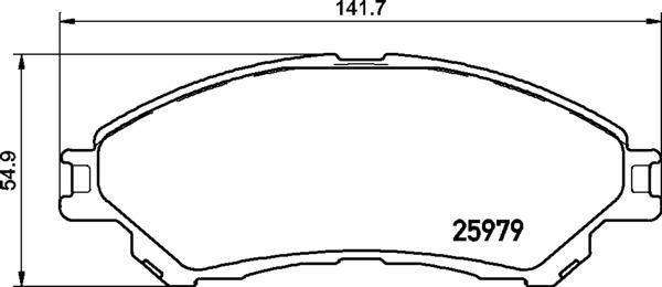 Brembo Brake Pads Front Suzuki Ciaz/ Sx4/ ( Set Lh&Rh) (P79032)