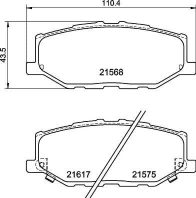 Brembo Brake Pads Front Suzuki Jimny ( Set Lh&Rh) (P79040)
