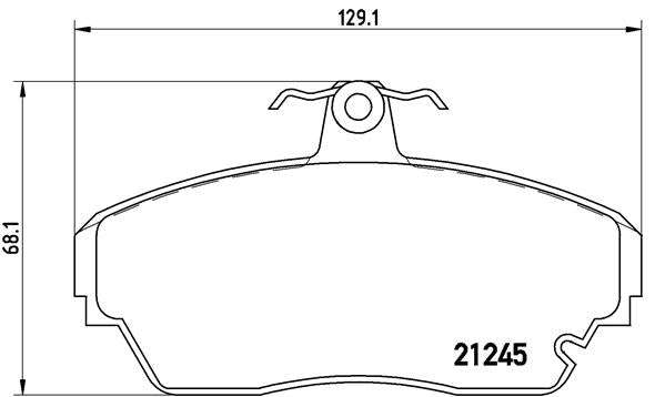 Brembo Brake Pads Front Tata Indica ( Set Lh&Rh) (P82001)