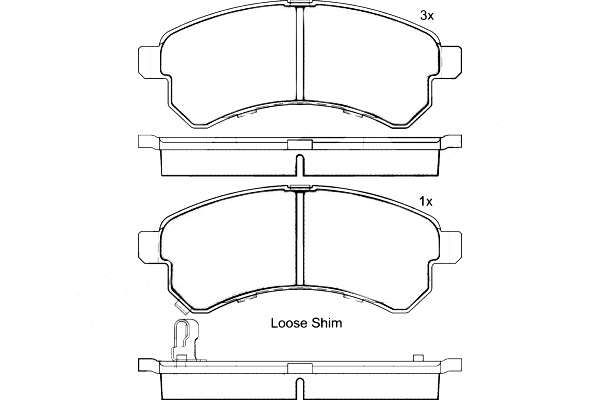 Brembo Brake Pads Front Tata Indica ( Set Lh&Rh) (P82004)