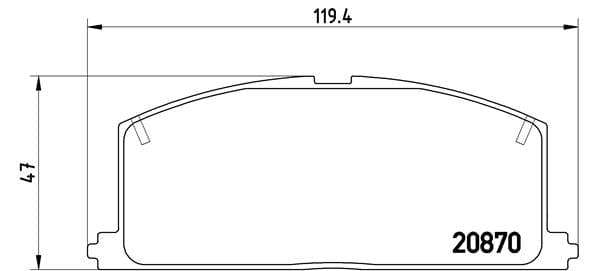 Brembo Brake Pads Front Toyota Corolla ( Set Lh&Rh) (P83011)