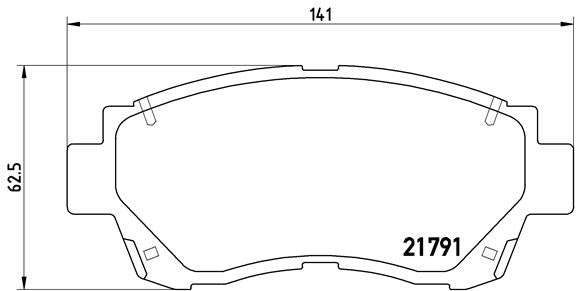 Brembo Brake Pads Front Toyota Camry ( Set Lh&Rh) (P83027)