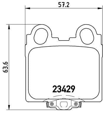 Brembo Brake Pads Rear Lexus Gs Ii/Isi/ ( Set Lh&Rh) (P83045)