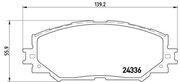 Brembo Brake Pads Front Toyota Rav4 2016 ( Set Lh&Rh) (P83082)