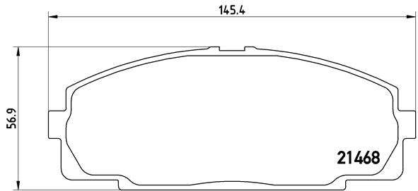 Brembo Brake Pads Front Toyota Quantum ( Set Lh&Rh) (P83092)