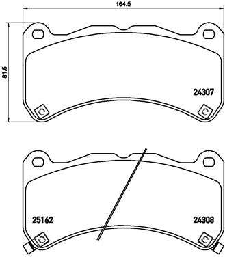 Brembo Brake Pads Front Lexus Is Ii ( Set Lh&Rh) (P83146)