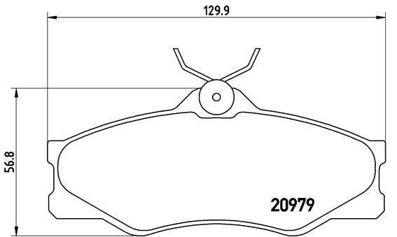Brembo Brake Pads Front Vw Kombi Caravell ( Set Lh&Rh) (P85008)
