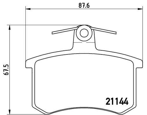 Brembo Brake Pads Rear Audi S4 ( Set Lh&Rh) (P85013)