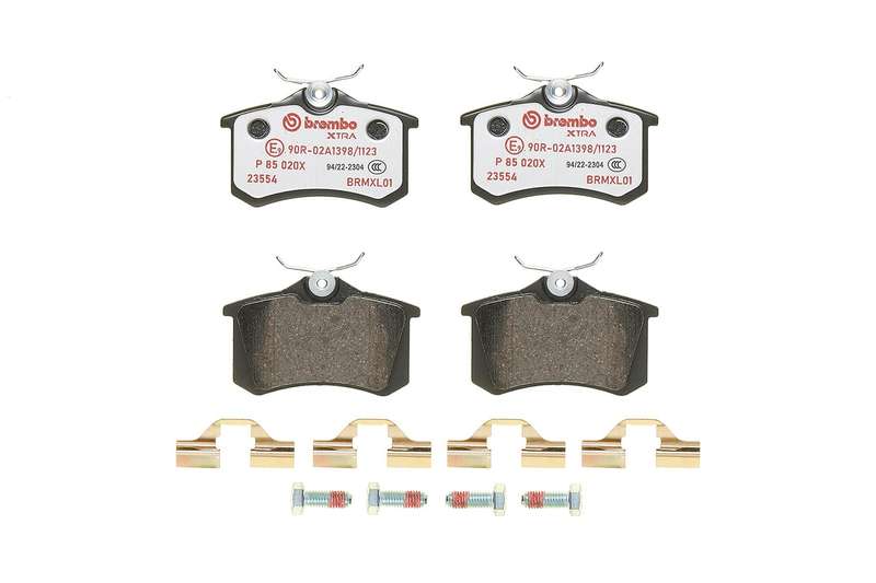 Brembo Brake Pads Fr / Rr Audi A1/A2/A3/A4/ ( Set Lh&Rh) (P85020X)