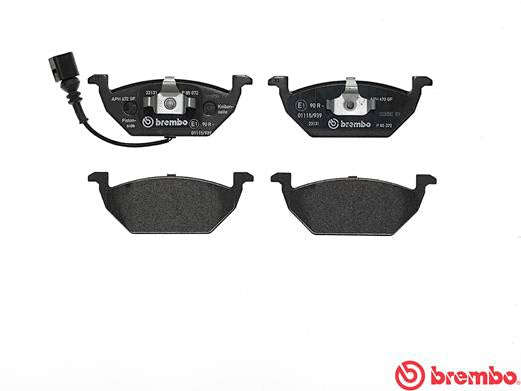 Brembo Brake Pads Front Vw Polo ( Set Lh&Rh) (P85072)