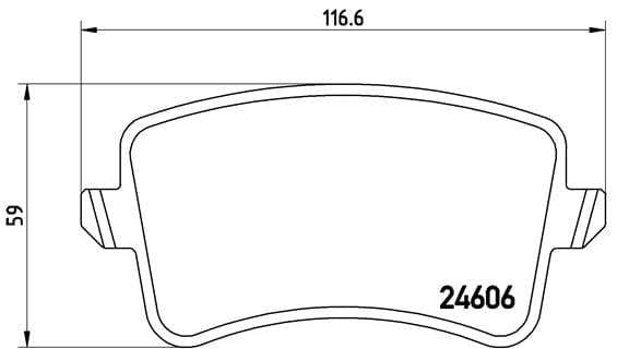 Brembo Brake Pads Rear Audi A4/A5/Q5 20 ( Set Lh&Rh) (P85100)