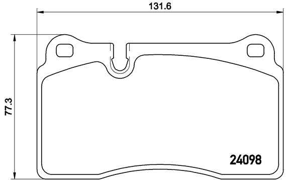 Brembo Brake Pads Front Vw Touareg ( Set Lh&Rh) (P85110)