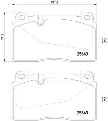 Brembo Brake Pads Fr / Rr Audi Rs7/S6/Sq5/P ( Set Lh&Rh) (P85123)