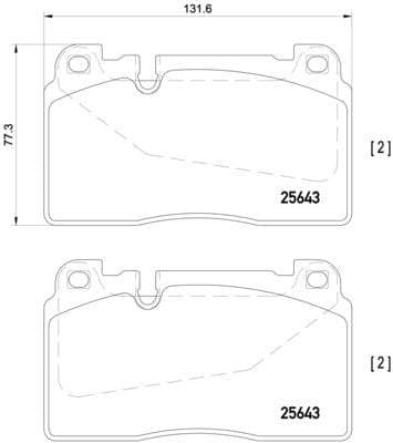 Brembo Brake Pads Fr / Rr Audi Rs7/S6/Sq5/P ( Set Lh&Rh) (P85123)