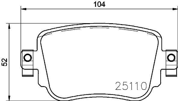 Brembo Brake Pads Rear Vw Polo ( Set Lh&Rh) (P85140)