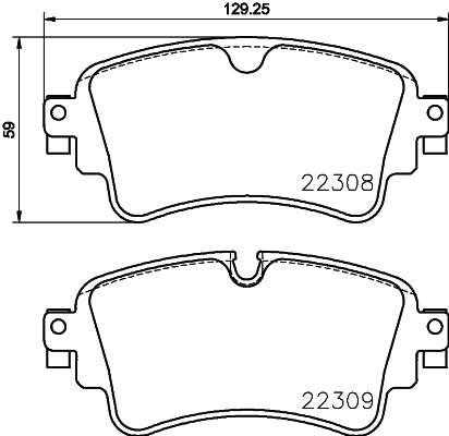 Brembo Brake Pads Rear Audi A4 B9/A5 F5/ ( Set Lh&Rh) (P85154)