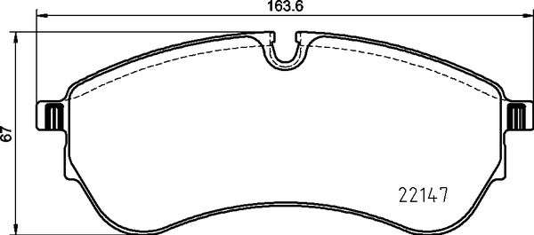 Brembo Brake Pads Fr/Rr Vw Crafter ( Set Lh&Rh) (P85169)