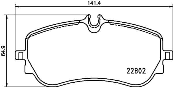 Brembo Brake Pads Rear Vw Amarok ( Set Lh&Rh) (P85172)