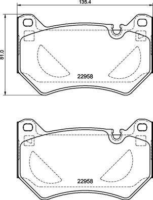 Brembo Brake Pads Front Audi Q5 ( Set Lh&Rh) (P85177)